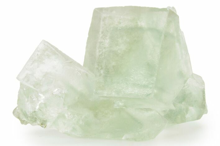 Green Cubic Fluorite Crystals with Phantoms - China #375106